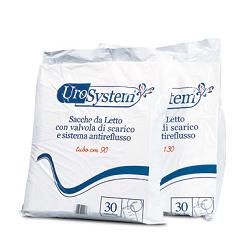 SACCA DI DRENAGGIO DA LETTO PER INCONTINENZA UROSYSTEM TUBO 90 CM CON SCARICO 30 PEZZI - UniversoFarmacie.it