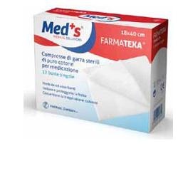 GARZA COMPRESSA MEDS FARMATEXA 12/8 18X40CM 12 PEZZI - UniversoFarmacie.it
