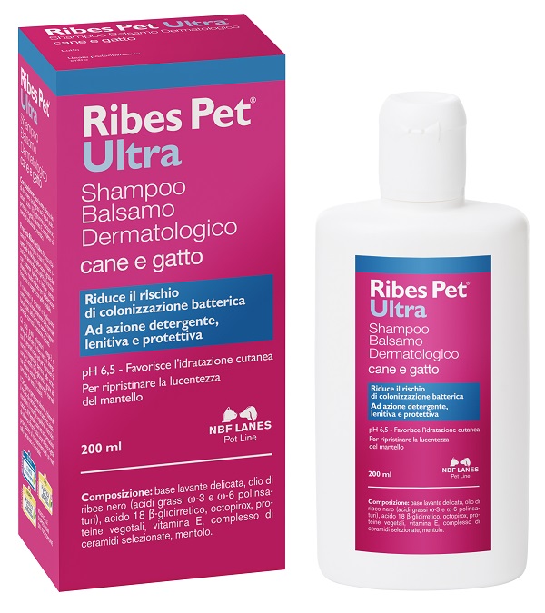 RIBES PET ULTRA SHAMPOO DERMATOLOGICO FLACONE 200 ML - UniversoFarmacie.it