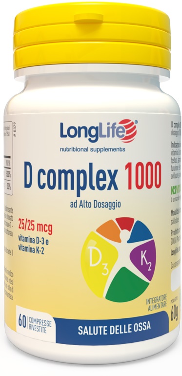 LONGLIFE D COMPLEX 1000 60 COMPRESSE - UniversoFarmacie.it