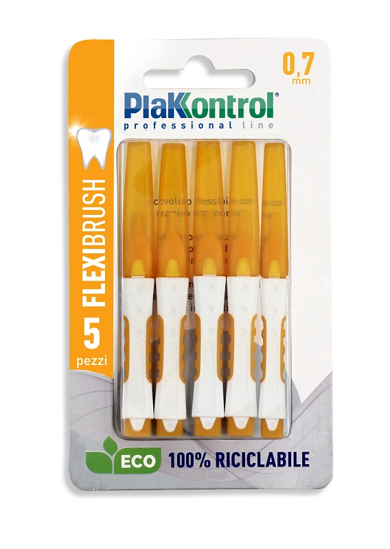 PLAKKONTROL SCOVOLINO INTERDENTALE FLEXI BRUSH07 BLISTER 5 PEZZI - UniversoFarmacie.it