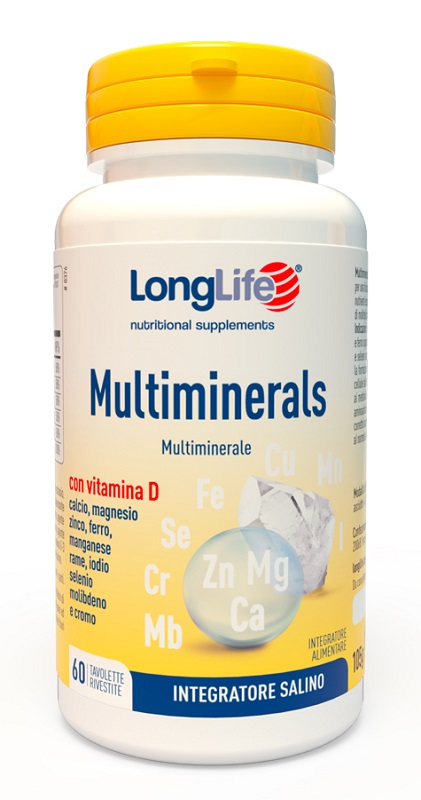 LONGLIFE MULTIMINERALS 60 TAVOLETTE RIVESTITE - UniversoFarmacie.it