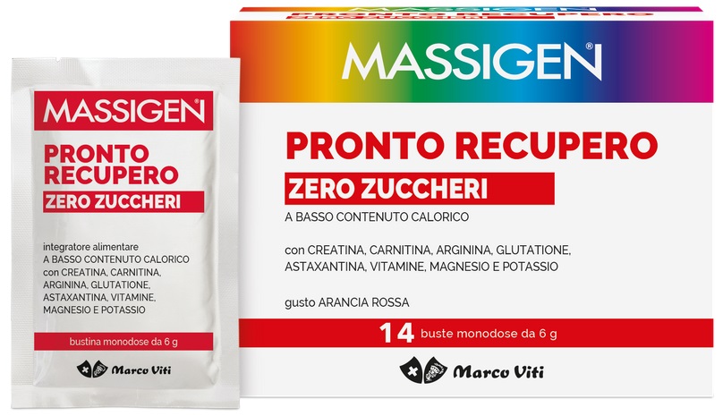 MASSIGEN PRONTO RECUPERO ZERO ZUCCHERI 14 BUSTINE - UniversoFarmacie.it
