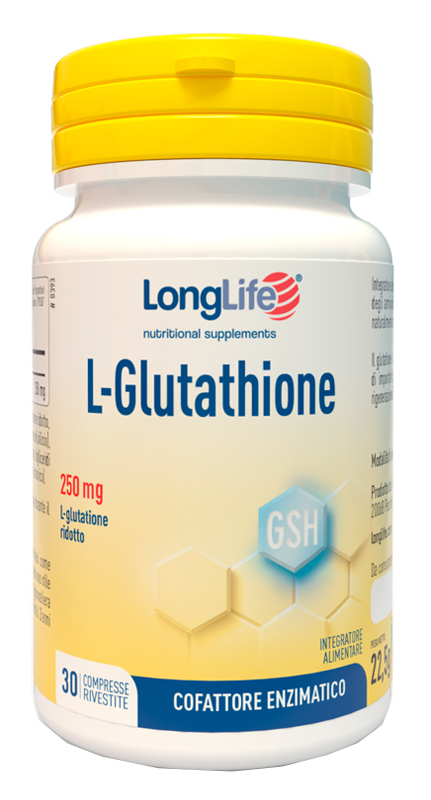 LONGLIFE L-GLUTATHIONE 250 MG 30 COMPRESSE - UniversoFarmacie.it
