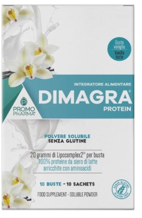 DIMAGRA PROTEIN POLVERE SOLUBILE GUSTO VANIGLIA 10 BUSTINE - UniversoFarmacie.it