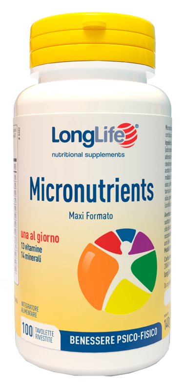 LONGLIFE MICRONUTRIENTS 100 TAVOLETTE RIVESTITE - UniversoFarmacie.it