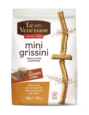 LE VENEZIANE MINI GRISSINI SESAMO E CHIA 250 G - UniversoFarmacie.it