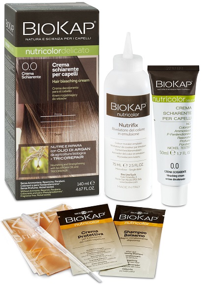 BIOKAP NUTRICOLOR 0,0 NEW CREMA SCHIARENTE TINTA TUBO + FLACONE - UniversoFarmacie.it