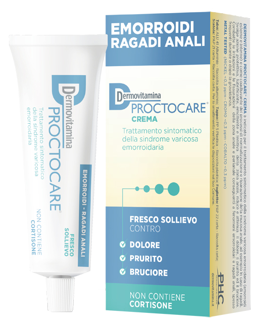 DERMOVITAMINA PROCTOCARE CREMA EMORROIDI RAGADI ANALI 30 ML CON CANNULA - UniversoFarmacie.it