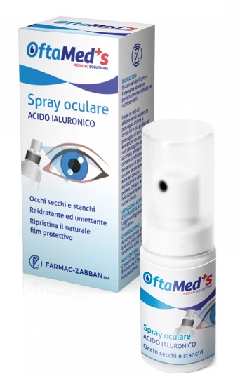 OFTAMED'S SPRAY CULARE OCCHI SECCHI E STANCHI ACIDO IALURONICO 10 ML - UniversoFarmacie.it
