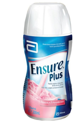 ENSURE PLUS FRAGOLA 4 BOTTIGLE DA 200 ML - UniversoFarmacie.it