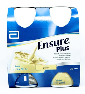 ENSURE PLUS BANANA 4 BOTTIGLIE DA 200 ML - UniversoFarmacie.it