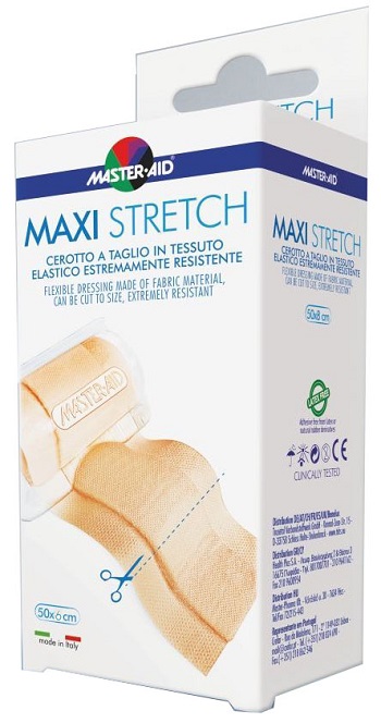 MASTER-AID STRETCH CEROTTO A TAGLIO IN TESSUTO ELASTICO RESISTENTE 50 X 6 CM - UniversoFarmacie.it