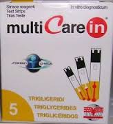 TEST TRIGLICERIDI MULTICARE IN STRISCE CON ASPIRAZIONE CAPIILLARE 5 PEZZI - UniversoFarmacie.it