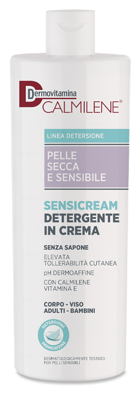 DERMOVITAMINA CALMILENE SENSICREAM DETERGENTE IN CREMA SENZA SAPONE PER PELLE SECCA E SENSIBILE 500 ML - UniversoFarmacie.it