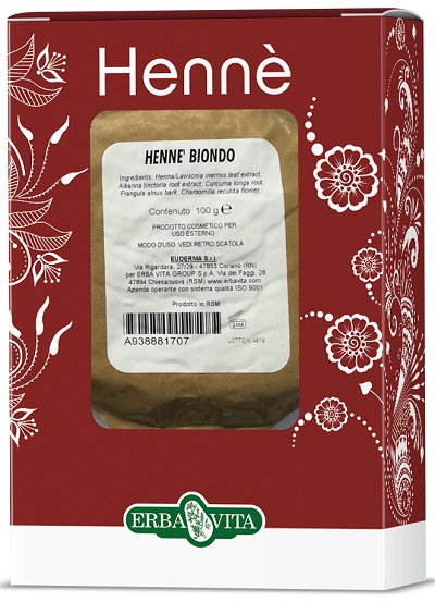 HENNE COLORANTE CAPELLI BIONDO 100 G - UniversoFarmacie.it