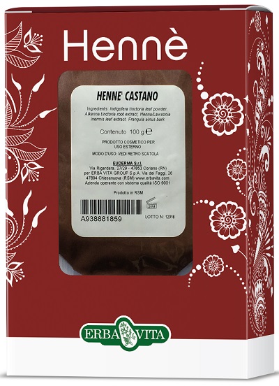 HENNE COLORANTE CAPELLI CASTANO 100 G - UniversoFarmacie.it