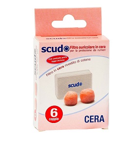 TAPPO AURICOLARE EARPLUG SCUDO IN CERA 6 COPPIE 12 PEZZI ARTICOLO 7EN081 - UniversoFarmacie.it