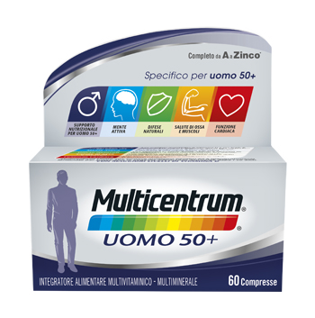 MULTICENTRUM UOMO 50+ 60 COMPRESSE - UniversoFarmacie.it