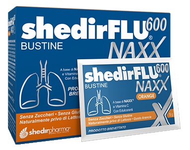 SHEDIRFLU 600 NAXX ARANCIA SENZA ZUCCHERI 20 BUSTINE - UniversoFarmacie.it