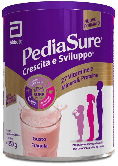 PEDIASURE CRESCITA&SVILUPPO FRAGOLA 850 G - UniversoFarmacie.it