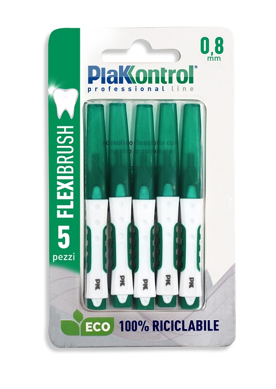 PLAKKONTROL FLEXIBRUSH SCOVOLINI INTERDENTALI 0,8 5 PEZZI - UniversoFarmacie.it