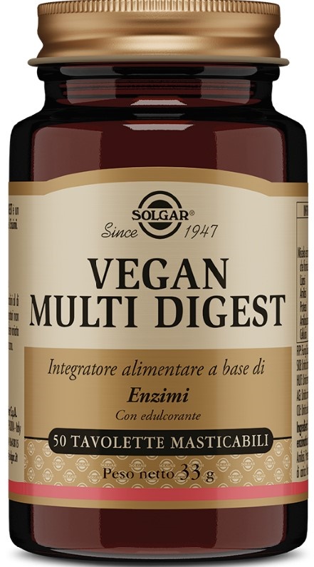 VEGAN MULTI DIGEST 50 TAVOLETTE MASTICABILI - UniversoFarmacie.it
