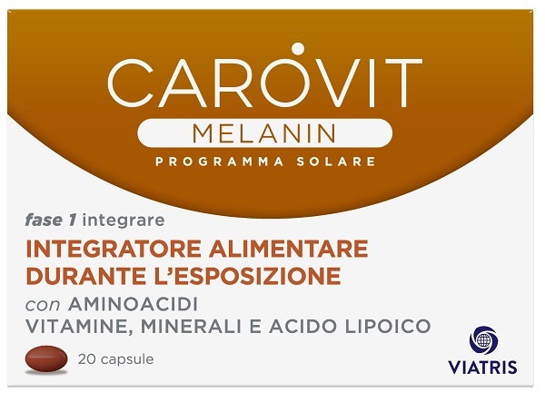 CAROVIT MELANIN PROGRAMMA SOLARE 20 CAPSULE - UniversoFarmacie.it