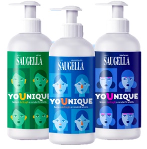 SAUGELLA YOUNIQUE BUNDLE 1 DERMOLIQUIDO 200 ML + 1 ATTIVA 200 ML + 1 IDRASERUM 200 ML - UniversoFarmacie.it