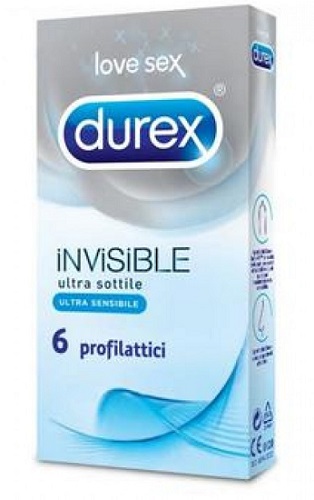 DUREX INVISIBLE PROFILATTICO 6 PEZZI - UniversoFarmacie.it