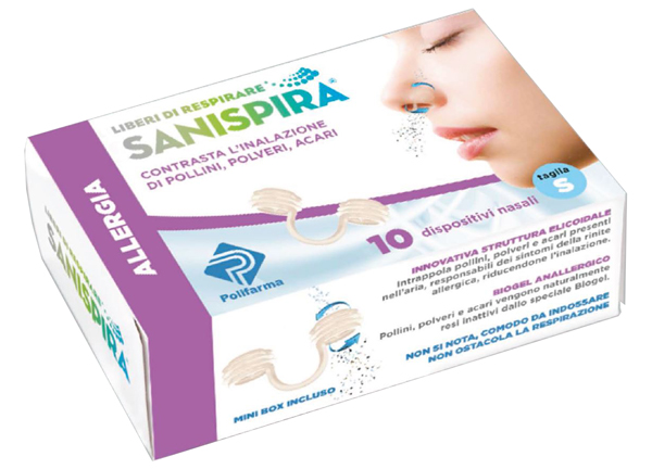 SANISPIRA ALLERGIA DISPOSITIVO NASALE 10 PEZZI TAGLIA M - UniversoFarmacie.it