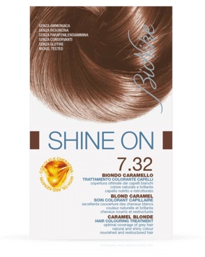 BIONIKE SHINE ON TRATTAMENTO COLORANTE CAPELLI BIONDO CARAMELLO 7.32 - UniversoFarmacie.it