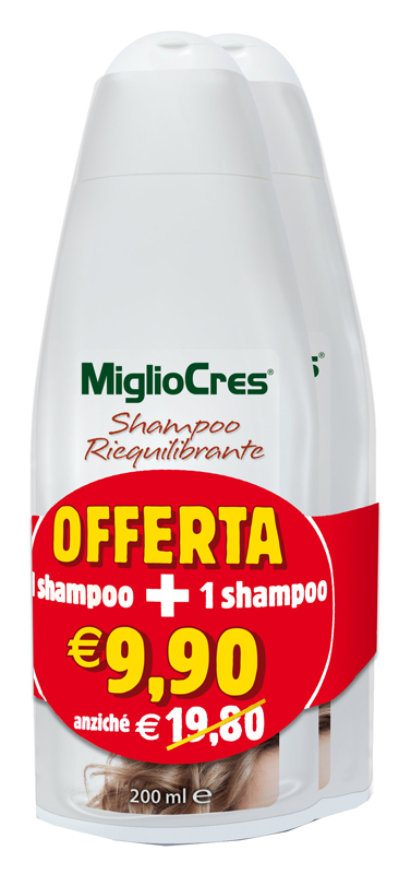 MIGLIOCRES SHAMPOO RIEQUILIBRANTE BIPACK 200 ML - UniversoFarmacie.it