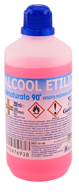 ALCOOL ETILICO DENATURATO 90 GRADI 250 ML - UniversoFarmacie.it