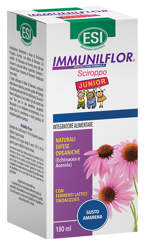 ESI IMMUNILFLOR SCIROPPO JUNIOR 180 ML - UniversoFarmacie.it