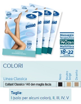 SAUBER COLLANT 140 DENARI MAGLIA LISCIA NERO 1 LINEA CLASSICA - UniversoFarmacie.it