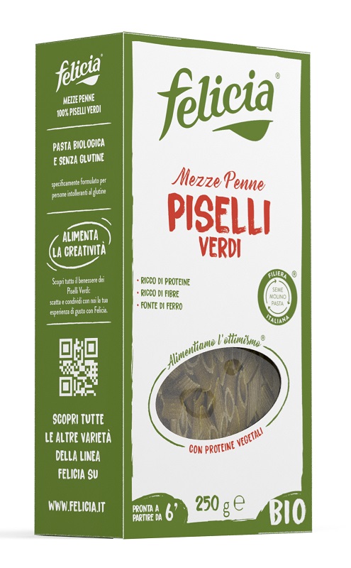 FELICIA BIO MEZZE PENNE PISELLI VERDI 250 G - UniversoFarmacie.it