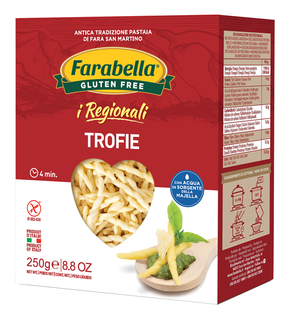 FARABELLA TROFIE I REGIONALI PASTA FRESCA STABILIZZATA 250 G - UniversoFarmacie.it