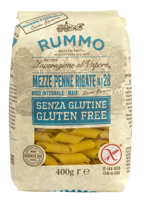 RUMMO MEZZE PENNE RIGATE N28 RISO INTEGRALE E MAIS 400 G - UniversoFarmacie.it