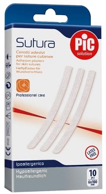 CEROTTO PER SUTURA PIC SOLUTION 6 X 100 MM 10 PEZZI - UniversoFarmacie.it