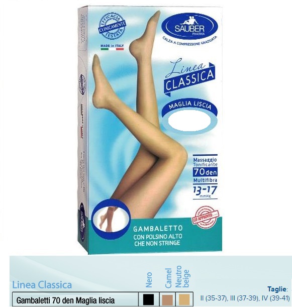 SAUBER GAMBALETTO MAGLIA LISCIA 70 DENARI CAMEL 4 - UniversoFarmacie.it