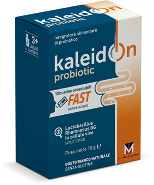 KALEIDON PROBIOTIC FAST BIANCO NATURALE 10 BUSTE OROSOLUBILI - UniversoFarmacie.it