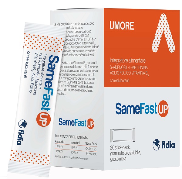 SAMEFAST UP 20 STICK PACK GRANULATO OROSOLUBILE GUSTO ANANAS - UniversoFarmacie.it