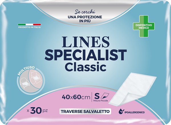 TRAVERSA PER INCONTINENZA LINES SPECIALIST CLASSIC 40X60 CM 30 PEZZI - UniversoFarmacie.it