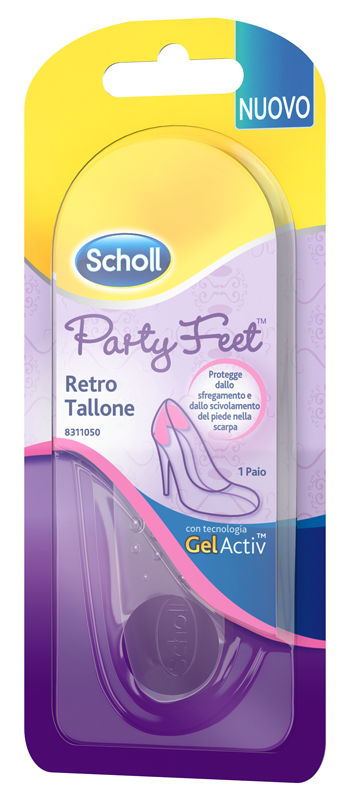 PLANTARE ORTOPEDICO PER RETRO TALLONE PARTY FEET SCHOLL GEL ACTIV 1 PAIO - UniversoFarmacie.it