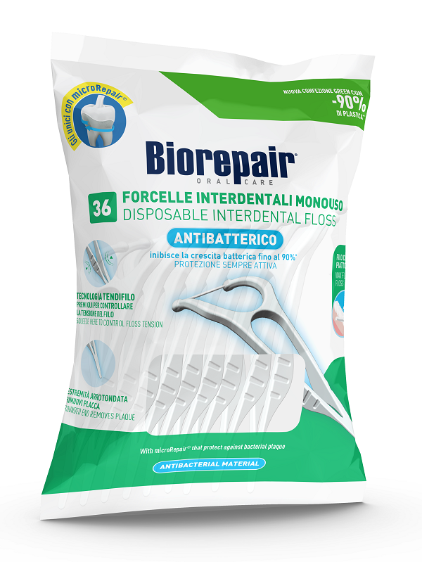 BIOREPAIR ORAL CARE ANTIBATTERICO FORCELLE INTERDENTALI MONOUSO 36 PEZZI - UniversoFarmacie.it