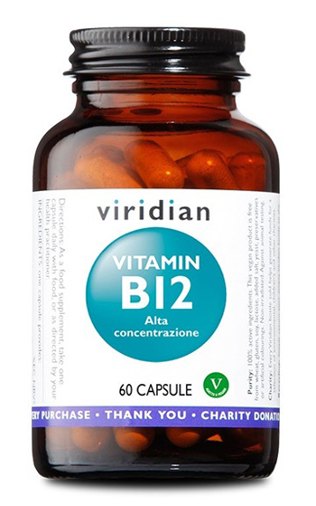 VIRIDIAN VITAMIN B12 HIGH POTENCY 60 CAPSULE VIRIDIAN VITAMINA B12 ALTA CONCENTRAZIONE - UniversoFarmacie.it