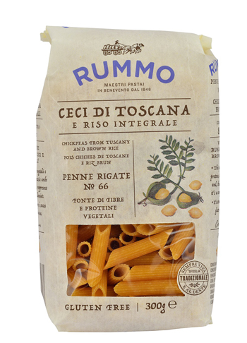 RUMMO PENNE RIGATE N 66 CECI DI TOSCANA E RISO INTEGRALE 300 G - UniversoFarmacie.it