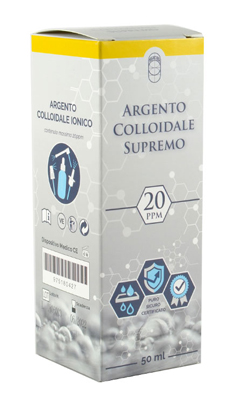 ARGENTO COLLOIDALE SUPREMO 20PPM CERTIFICATO SPRAY CON CONTAGOCCE + EROGATORE NASO + EROGATORE GOLA + EROGATORE PELLE - UniversoFarmacie.it