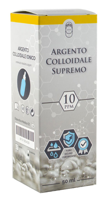 ARGENTO COLLOIDALE SUPREMO 10PPM CERTIFICATO CON CONTAGOCCE 50 ML - UniversoFarmacie.it